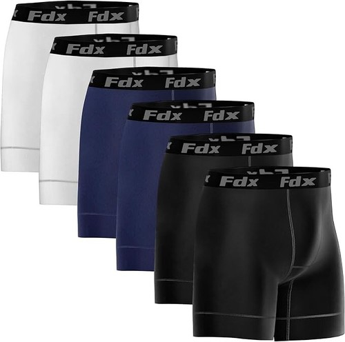Herren Boxershorts 6er Pack Boxershorts längeres Bein Sport Unterwäsche Set dehnbar S-xl