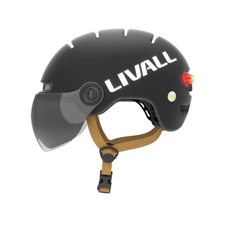 LIVALL L23 Smart Urban Helmet Bicycle Skatboarding SOS Alert Removable Visor - Image 2 of 4