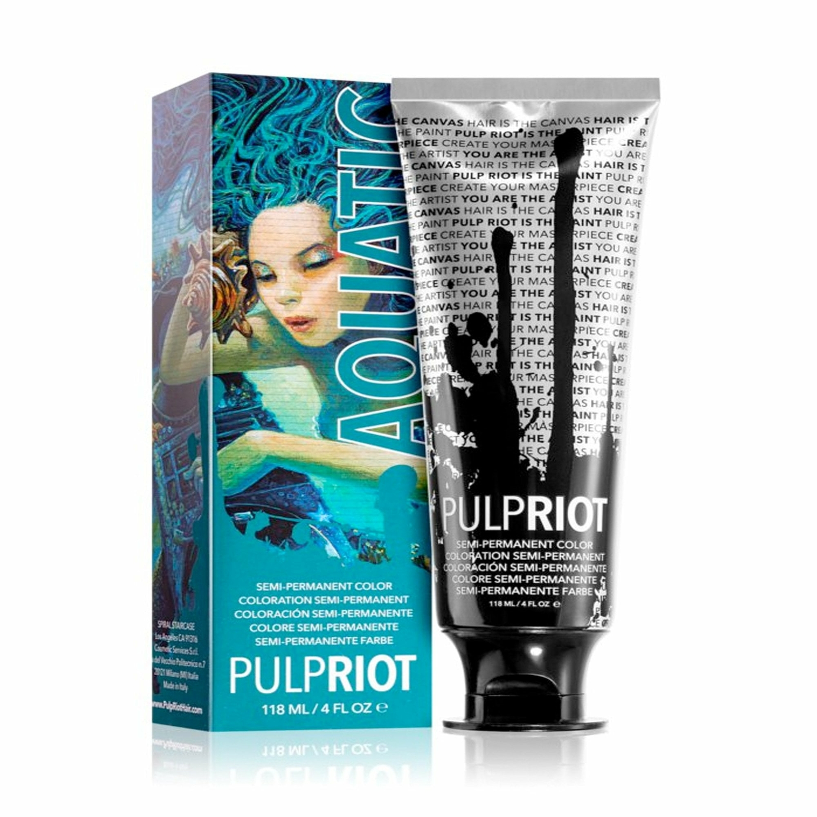 Pulp Riot Semi Permanent Cruelty-Free & Vegan Hair Dye - Aquatic 118ml