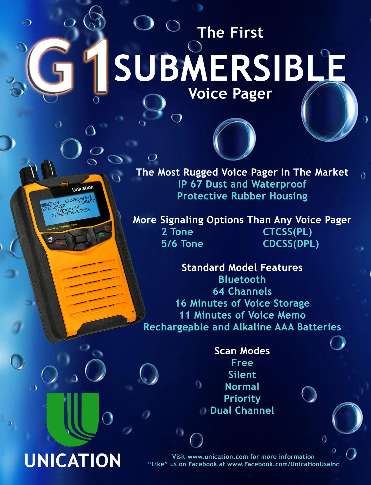 Unication G1 Alphanumeric Pager - Thumbnail 5