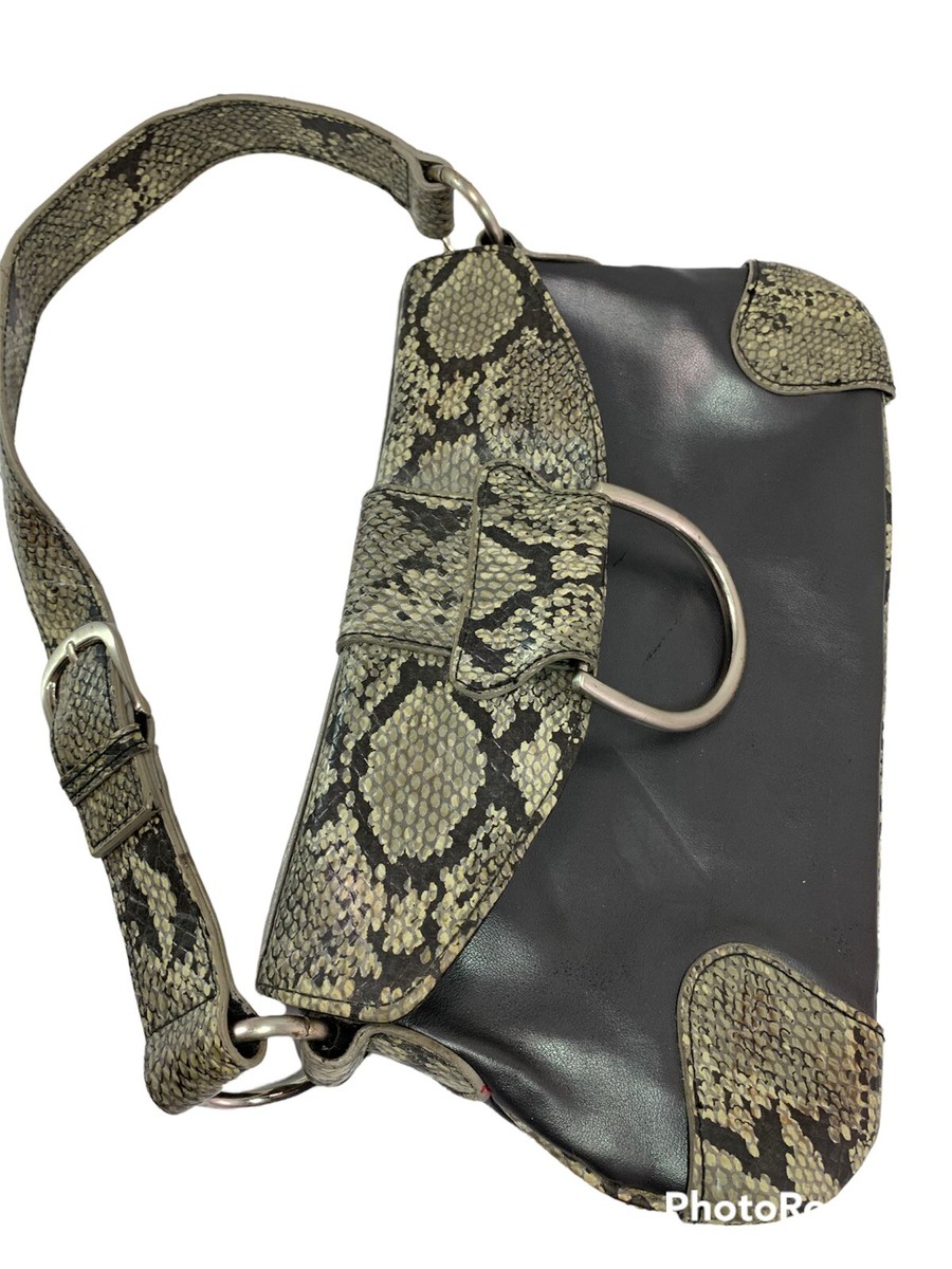 New York & Company Shoulder Bag Faux Snake Leather Mix