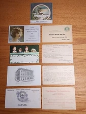 9x Advertising Trade Cards 1900s