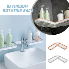 Punch-free Bathroom Corner Storage Rack Shower Shelf Countertop Organizer