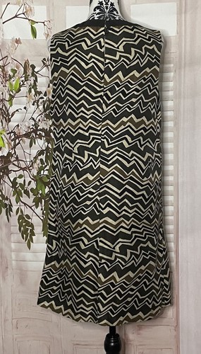 Fenn Wright Manson Sleeveless Brown Mix Shift Special Occasion Dress Size 14 - Picture 5 of 7