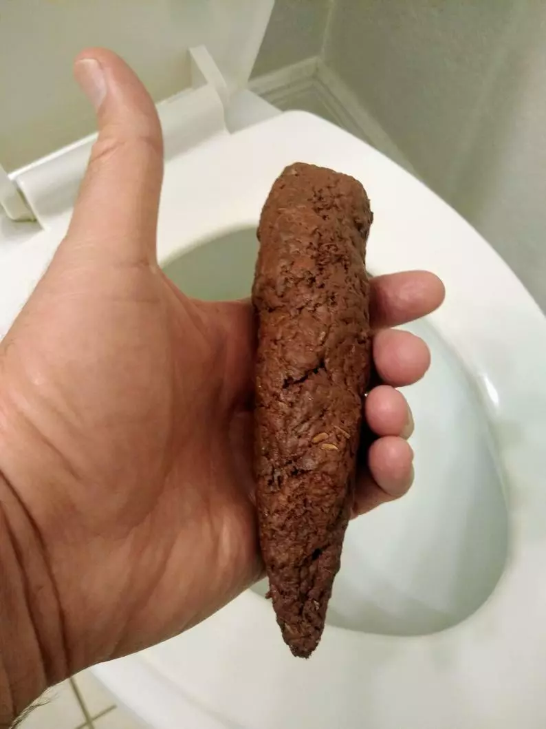 Poop on cheap hand prank