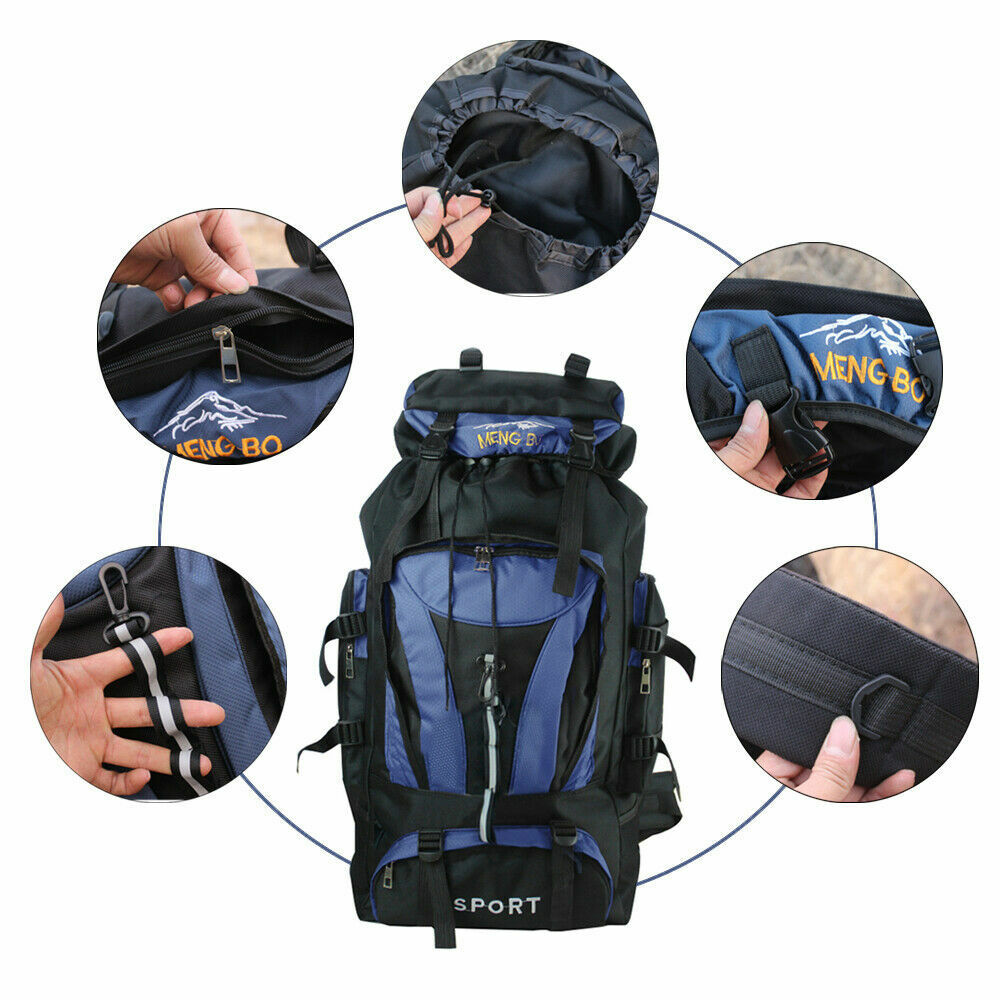 70L Men Women Backpack Camping Hiking Backpack Sport Camping Bag Outdoor  Travel | eBay