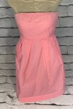 J Crew Light Pink Strapless Dress Sz 2 Sundress Easter Party Pockets Beach