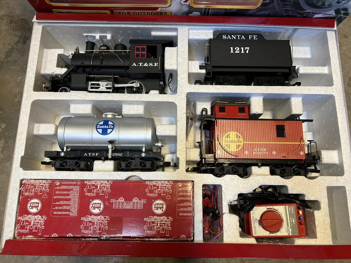 LGB Santa Fe Freight Train Starter Set 72423 G Scale Complete w