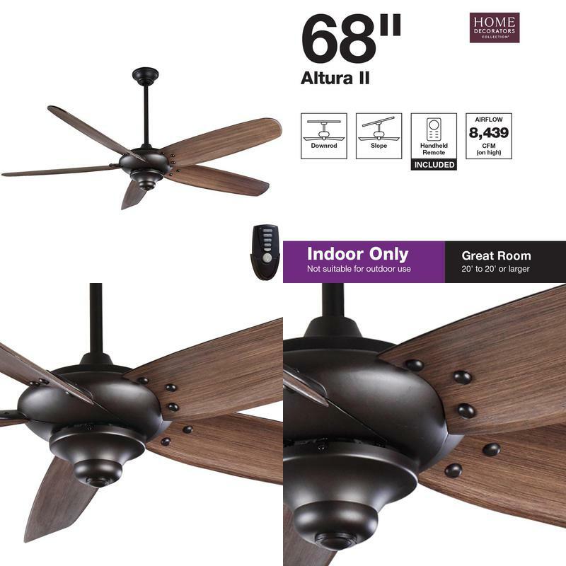 Altura II 68 in. Indoor Bronze Ceiling 