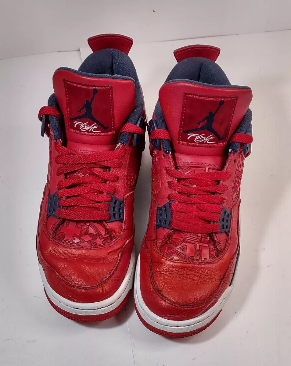 Nike Air Jordan 4 IV Retro SE FIBA Red Blue Shoes Sneakers Men’s Size 9.5 READ