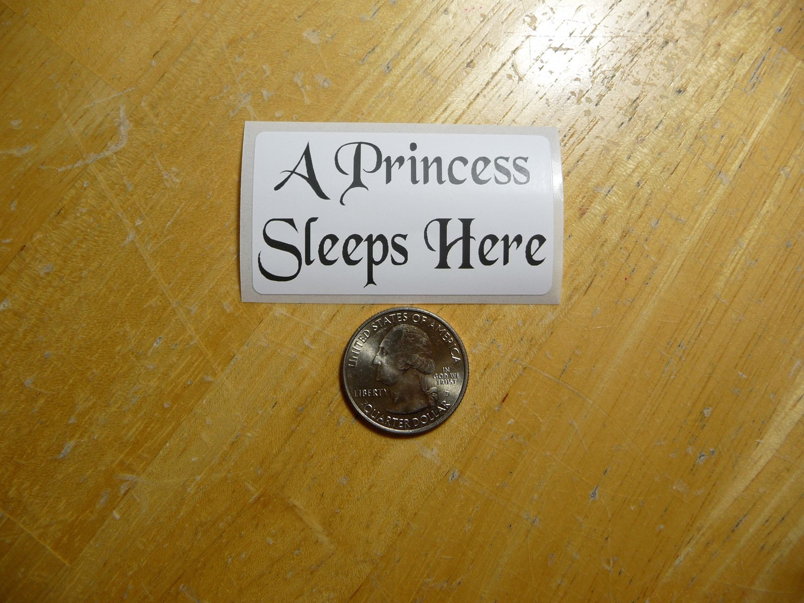 Princess Sleeps Here Sticker Decal - Bulk Pack 1 to 50 Available