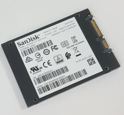120GB SSD Plus SanDisk SDSSDA-120G SATA 2,5'' Notebook Festplatte