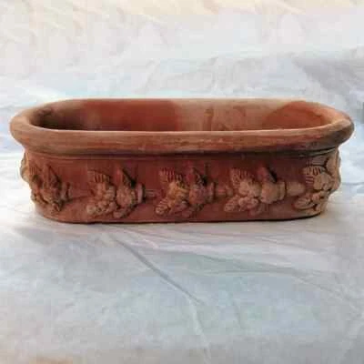 BETTINI DERUTA Vaso fioriera ovale frutta terracotta piante grasse o aromatiche balcone cucina