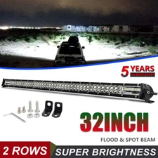 32 Inch 1200W LED Light Bar Spot Flood Combo Snow Fog Lamp Truck UTV ATV Wiring