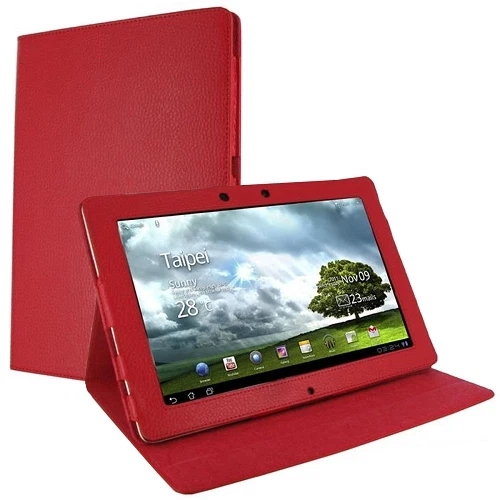 rooCASE for ASUS Transformer Prime - Dual-View Leather Case Cover Red Lot C11 - Image 3 of 4
