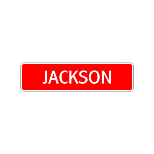 Jackson Street Sign Room Home Decor Jackson Children's Name Aluminum Metal Plate - Picture 6 of 9