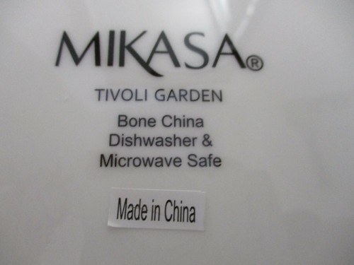 NUEVO JUEGO DE CUATRO PLATOS DE CENA MIKASA ""TIVOLI JARDÍN"" HUESO PORCELANA - Imagen 12 de 12