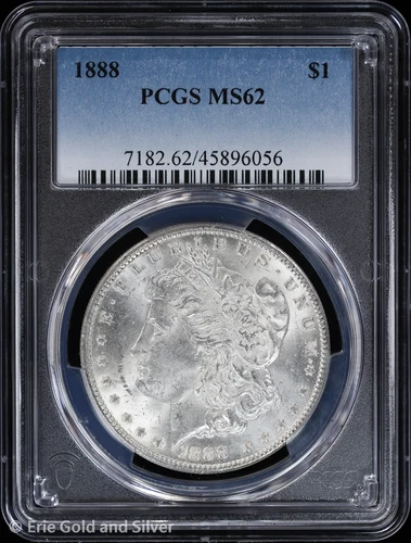1888-P $1 Morgan Silver Dollar PCGS MS 62 | Uncirculated UNC