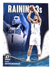 2022-23 Panini Donruss Optic Devin Booker Raining 3s Phoenix Suns #9