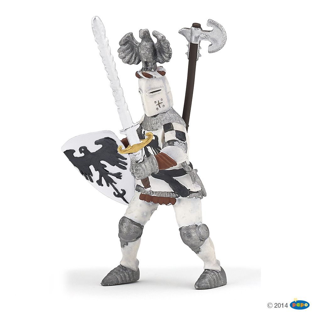 Papo 39785 Knight With Eagle Helmet White 10 Cm Knight And Castles