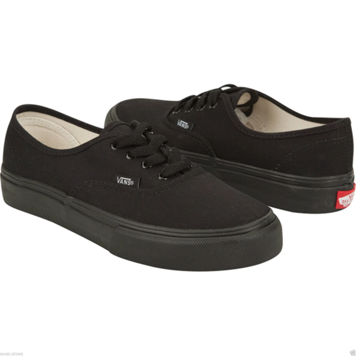 VANS CLASSIC AUTHENTIC BLACK BLACK MONO MEN&#039;S ATHLETIC SHOES NEW BOX | eBay