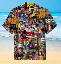 NEW Rolling Stones Hawaiian 3D Shirt all size best gift for fans new