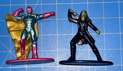 Nano Metalfigs Marvel Vision And Gamora 2 Figure Lot