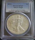 2013 American Eagle Silver Dollar PCGS MS69