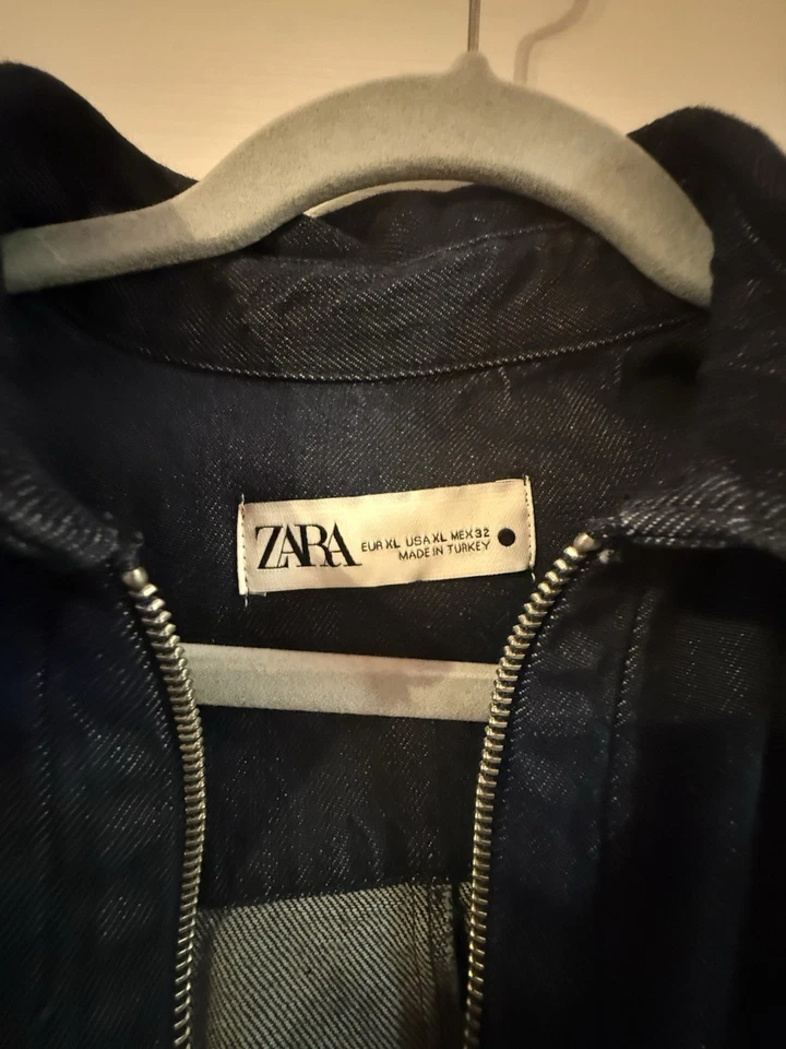 Zara Women’s Dress Denim Zip Up Size XL - Image 2 of 4