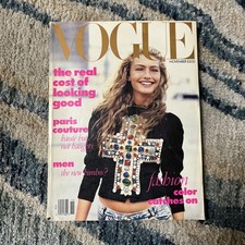 VTG Rare Vogue November 1988 ANNA WINTOUR FIR...