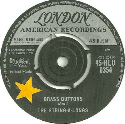 The String-A-Longs - Brass Buttons / Panic Button (VINYL)