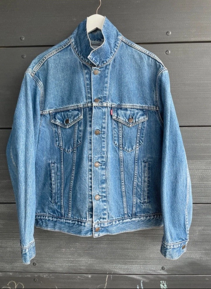 Levi's trucker jacket 70503-02, Made in Italy, selvedge/wash style, size L