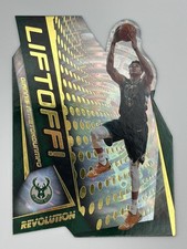2019-20 PANINI REVOLUTION GIANNIS ANTETOKOUNMPO #3 LIFTOFF! DIE-CUT FRACTAL