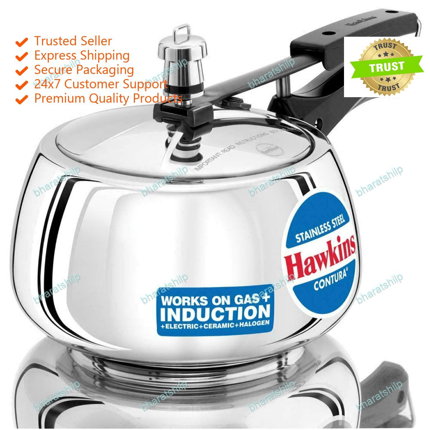 3 Liters Stainless Steel Silver Color Best Gift