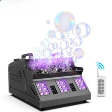 1500w Bubble Fog Machine 8 Rgb 3in1 Led Smoke Bubble Machine Dmx Stage Light Us