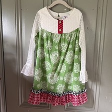 Girls Counting Daisies Christmas Dress Size 6x