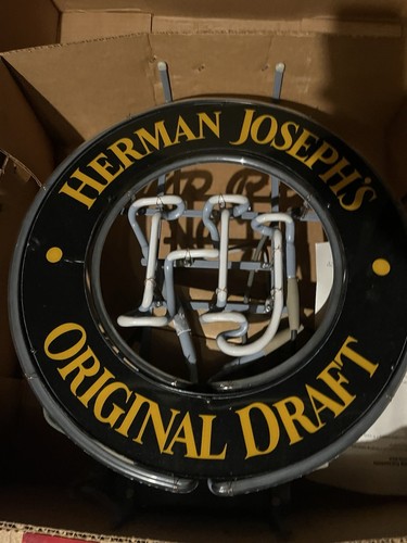 Herman Joseph's Original Draft Neon Sign | eBay