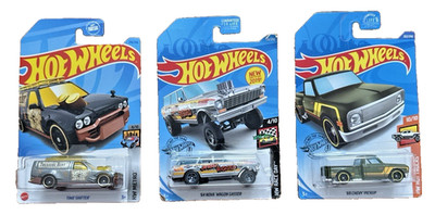 Hot Wheels Lot 3 Time Shifter Nova Gasser 64 Wagon + 69 Chevy Pickup New Sealed