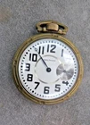 Antique WALTHAM POCKET WATCH, 17j, RIGHT SIDE SECONDS SUB DIAL  52 m/m Ticking