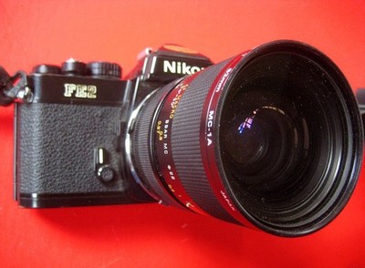 Nikon FE2 35mm SLR Film Camera + Extra Lenses & Vivitar 3700 flash - L@@K