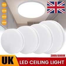 Round LED Ceiling Light Panel Down Lights Bathroom Kitchen Living Room Wall Lamp