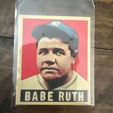 1948-49 Leaf - Babe Ruth #3 New York Yankees ***REPRINT***