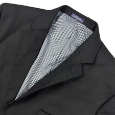 Stafford Men's 100 Wool 2-Button Blazer Black 42R