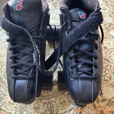 Riedell Quad Roller Skates R3/Cayman Black Vinyl Uppers Men's Size 12