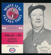 1966-67 ESSO MAPLE LEAF HOCKEY TALKS #10 PUNCH IMLACH + #4 FRANK MAHOVLICH HOF