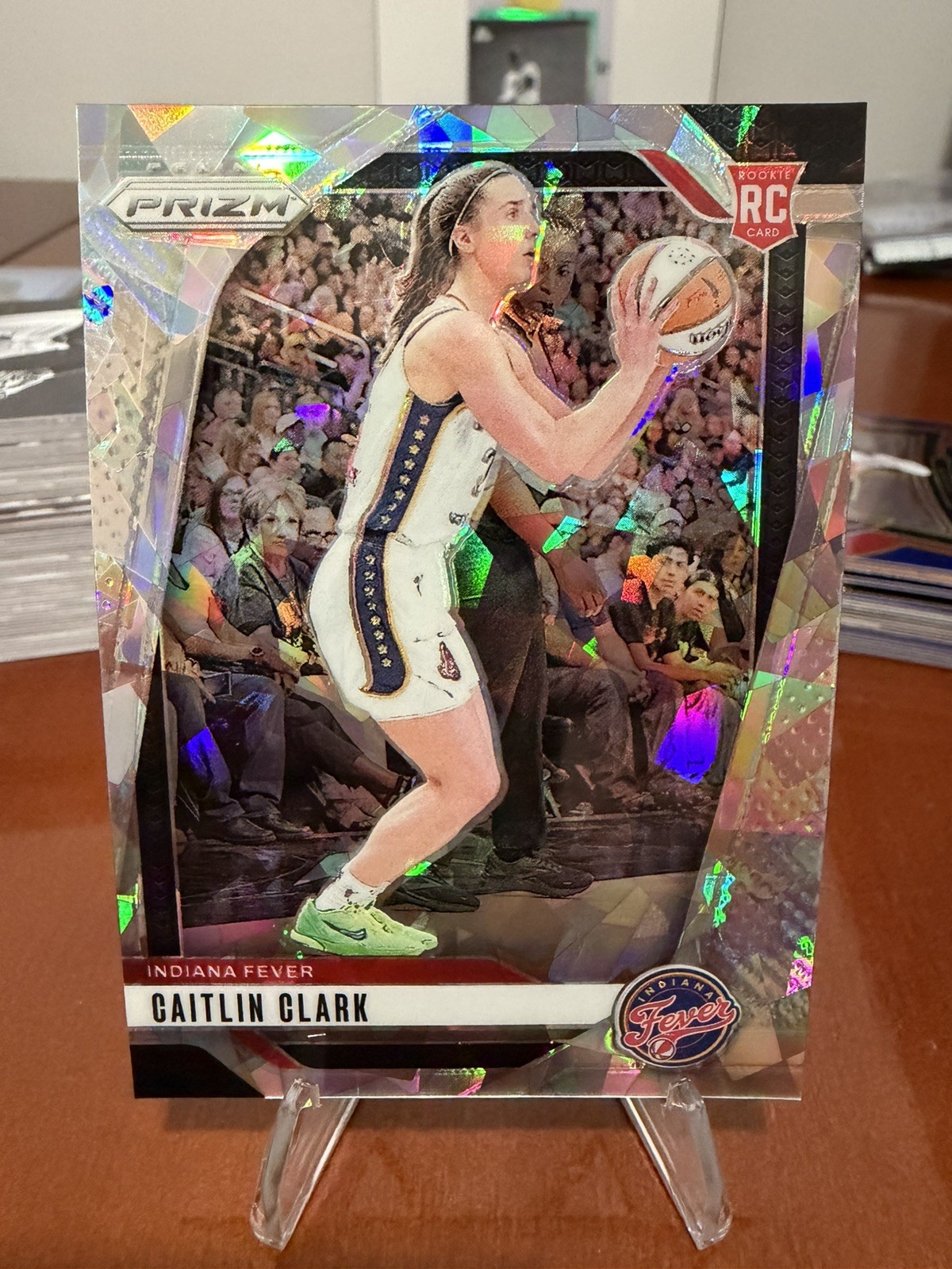 2024 Panini WNBA Prizm - Caitlin Clark Cracked Ice Prizm RC #22 Fever