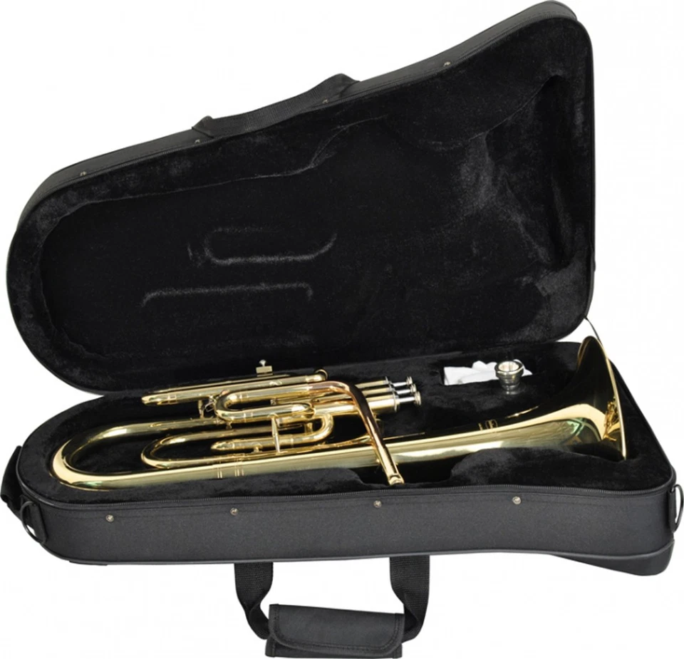 Steinbach Eb-Althorn Rotmessing Mundrohr mit Edelstahlventilen im Koffer - Bild 3 von 4