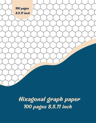 Graph Paper Hexagon Notebook   100 Pages, 8.5 x 11 Inch: Perfect for Gaming Maps