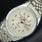 VINTAGE SEIKO 5 AUTOMATIC 6309A REFURBISHED JAPAN MENS SILVER WATCH a442497-1