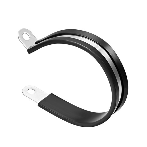 5pcs 63mm Stainless Steel Rubber Cushioned Insulated Clamp R Shape Metal Clamp - Picture 1 of 3